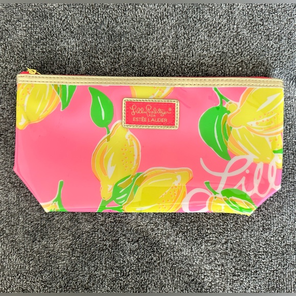 Lilly Pulitzer Handbags - Lilly Pulitzer Pink Lemon Cosmetic Case